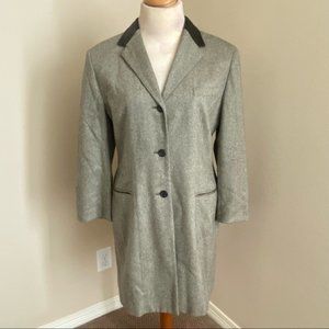 Lauren Ralph Lauren Wool Black Leather Collar Women’s Classic Fall Coat